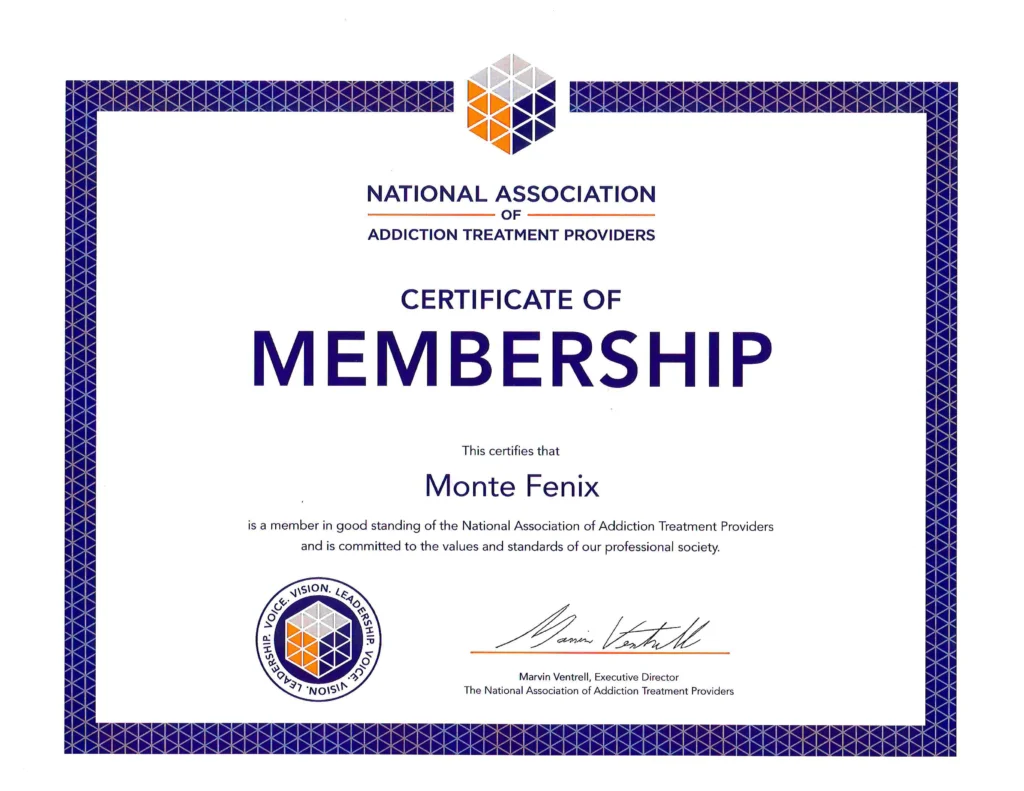 Certificado Monte Fenix National Association